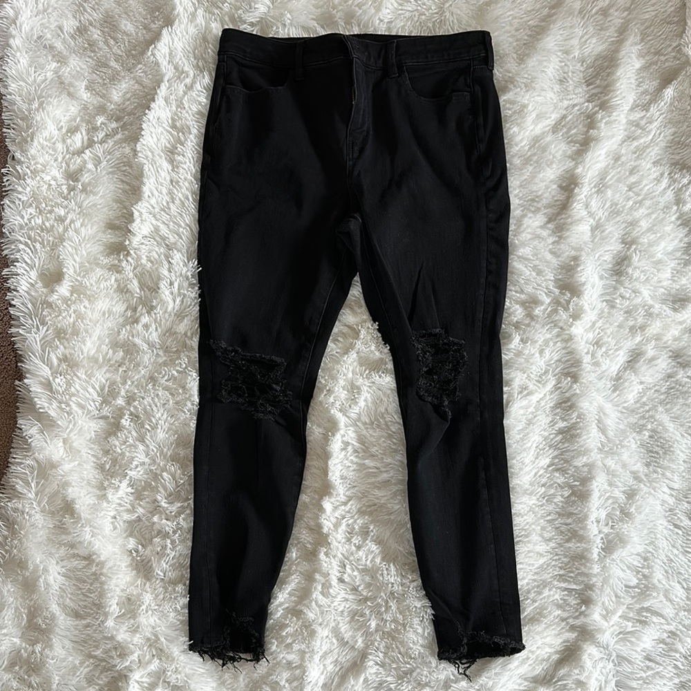 Stylish Black Women's Jeggings American Eagle